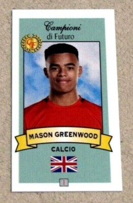 #ad 2019 20 Campioni di Futuro Mason Greenwood RC Sky Mini Manchester United $7.95