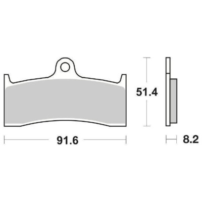 FRONT BRAKE PADS SBS 676HS