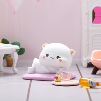 DODOWU x MITAO CAT Peach & Goma Series 2 Blind Box Figure Pop Mart Kitty - RELAX