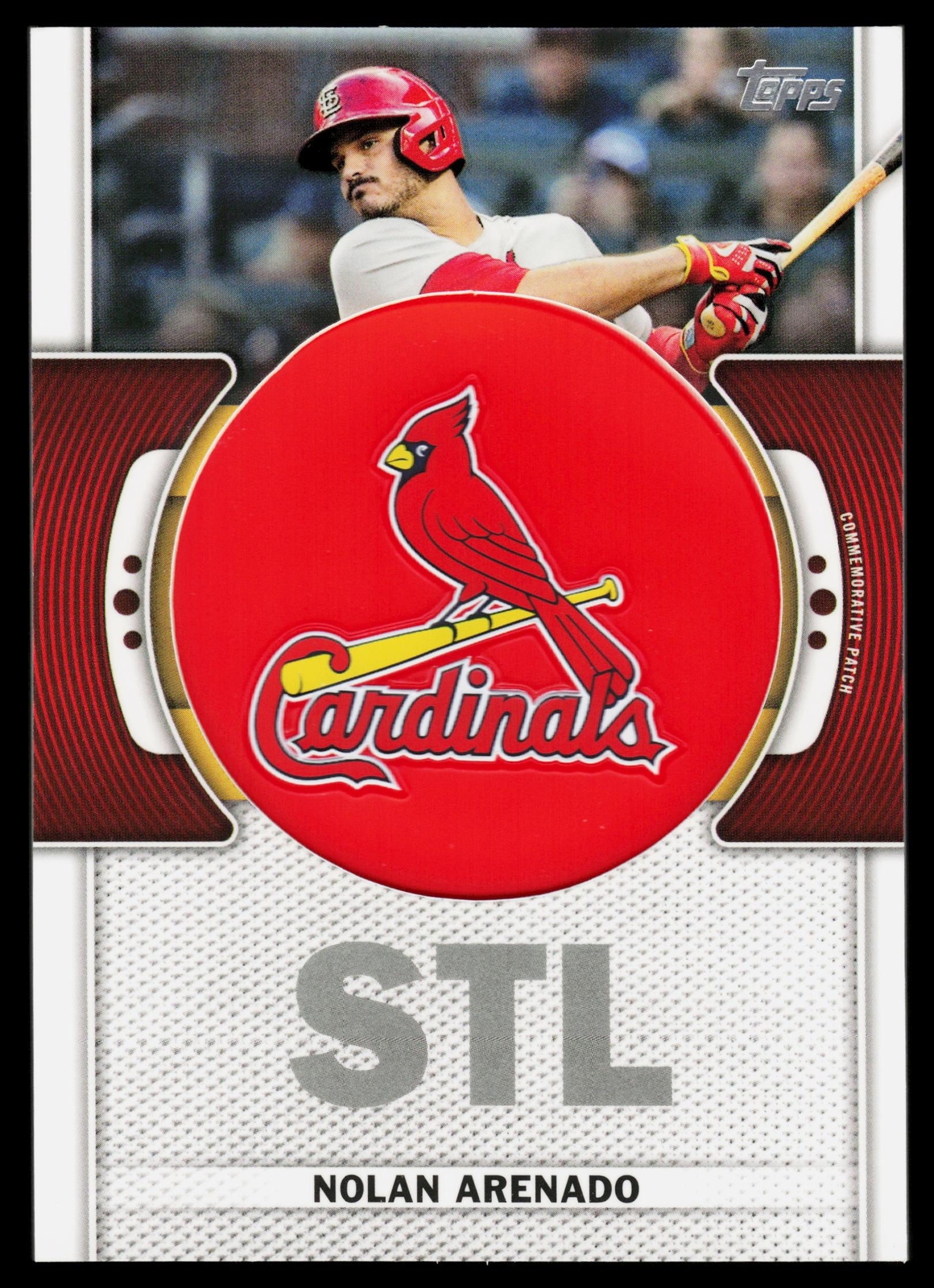 Nolan Arenado St. Louis Cardinals 2023 Topps Team Logo Commemorative Patch