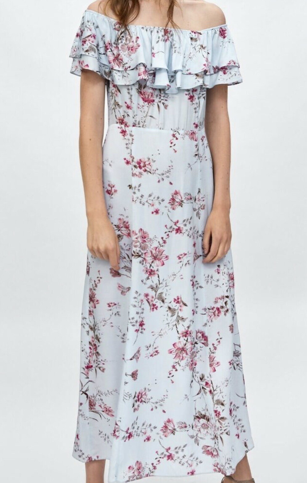 blue print dress zara Dress Zara Blue Print main image 0