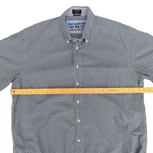 Camisa Paul & Shark Royal Yacht a cuadros manga larga abotonada para hombre talla 46 2XL? - Imagen 7 de 12