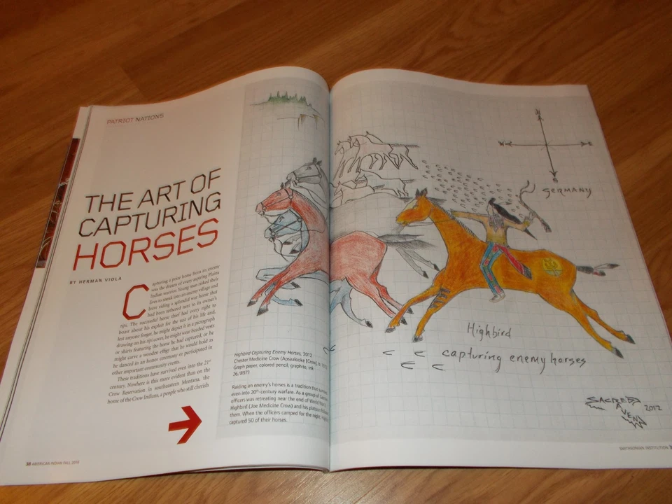 Nat'l Museum American Indian magazine, capturing horses, Tuscaroras in Civil War Foto 4 de 4