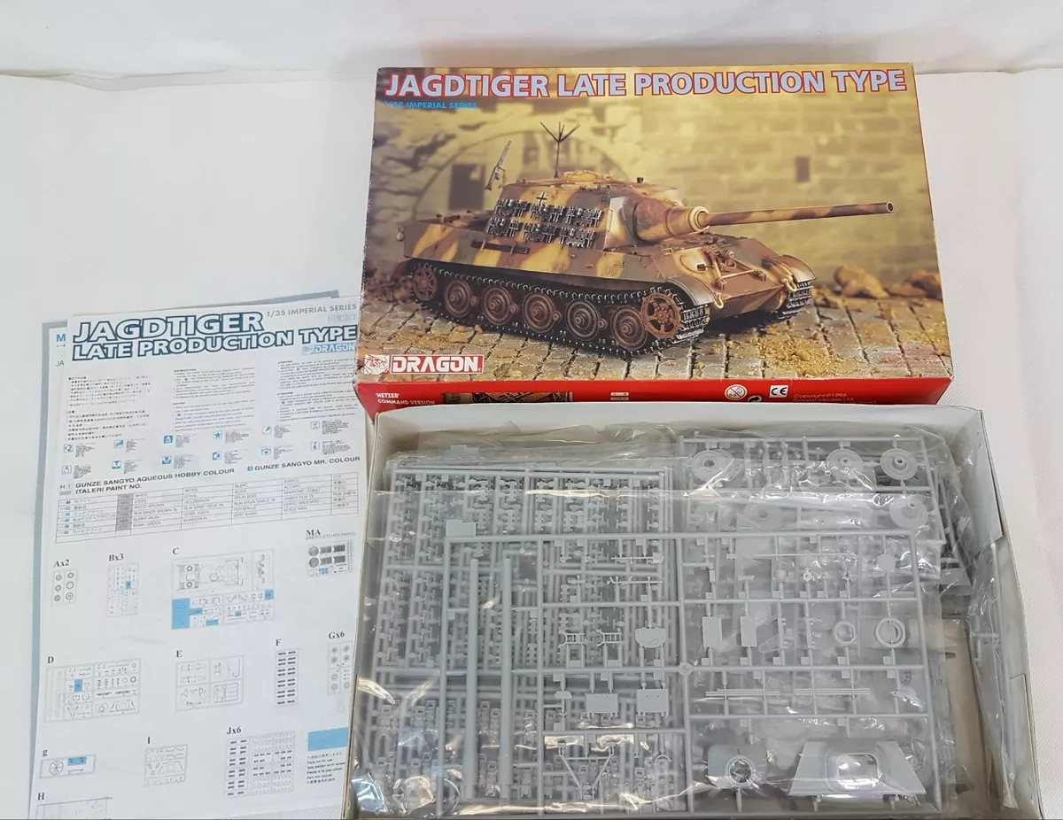 Dragon JAGDTIGER Late Production Type 1/35 Scale Imperial Series Model Kit 9036