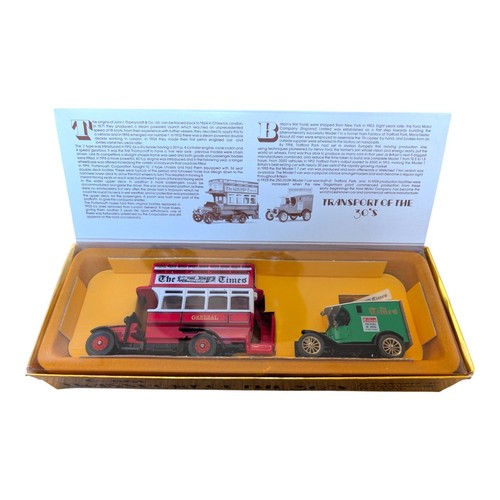 Corgi Transport of the 30s Set The Times - Thornycroft Bus / Model T Van BOXED - Picture 2 of 6