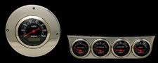 1949 1950 Ford Car 5 Gauge Dash Panel Insert Aluminum Powder Coated