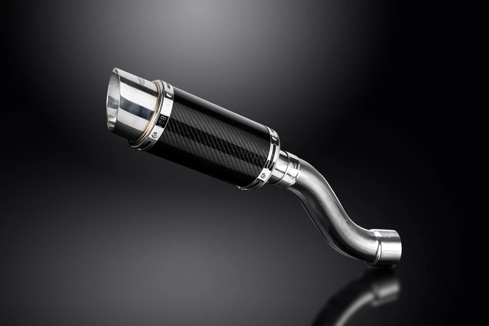 Комплект круглого углеродного глушителя выхлопной системы Ducati Monster 1200 & 821 2014-2020 без шнуровки 8 дюймов - Изображение 2 из 4