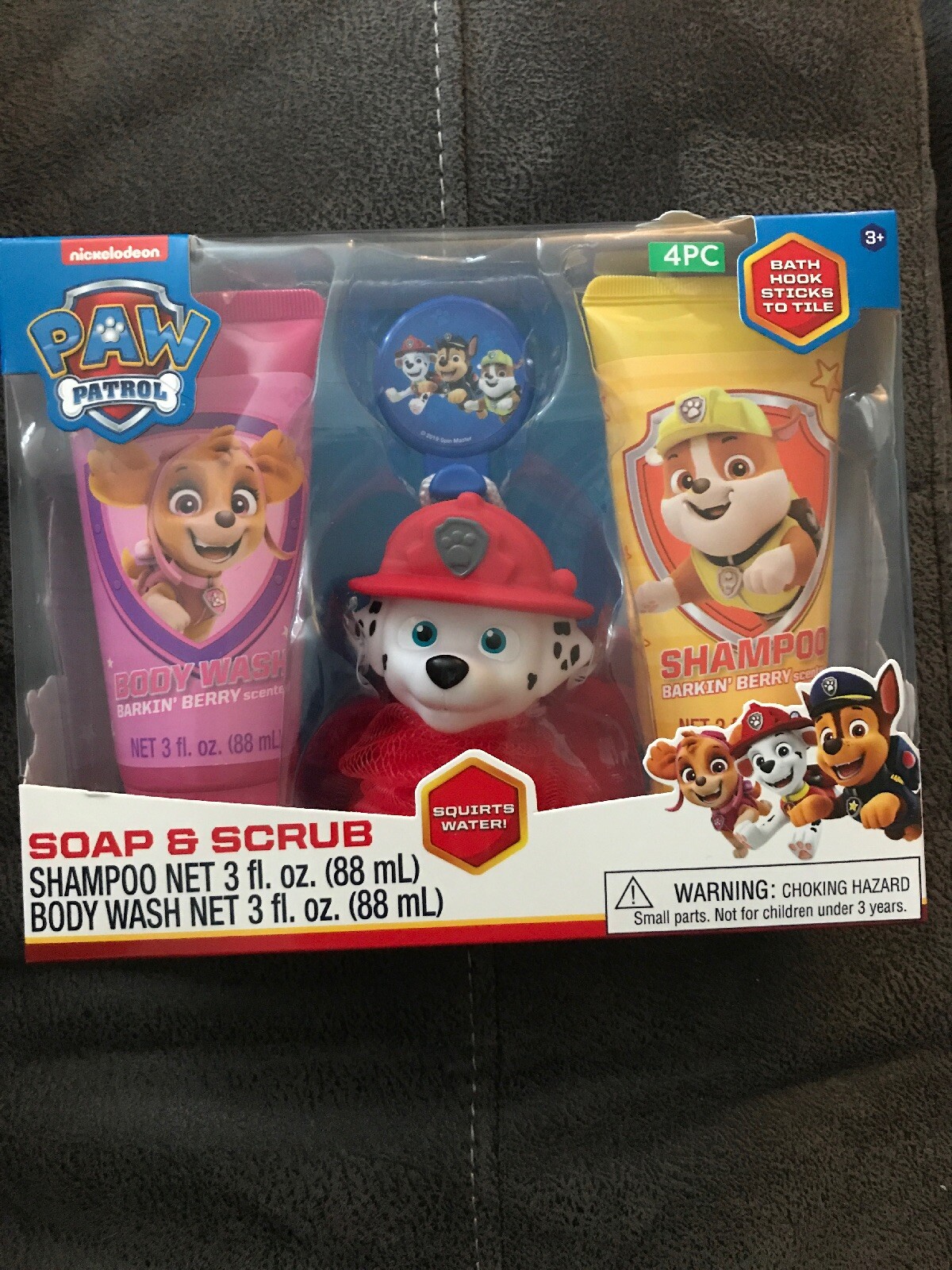 PAW Patrol 4-Piece Soap and Scrub Body Wash and Shampoo Set Easter Bday  gift | eBay