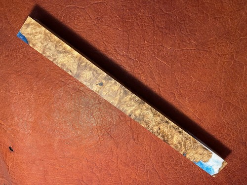 TNT Acrilico Ibrido Stabilizzato Golden Amboyna Burl Blank. 1-1/2 x 1-1/2 x 18 - Foto 2 di 4