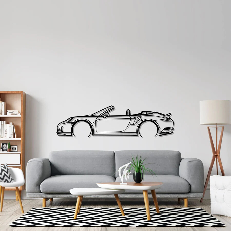 Wall Art Home Decor 3D Acrylic Metal Car Auto Poster USA Silhouette 500 Classic
