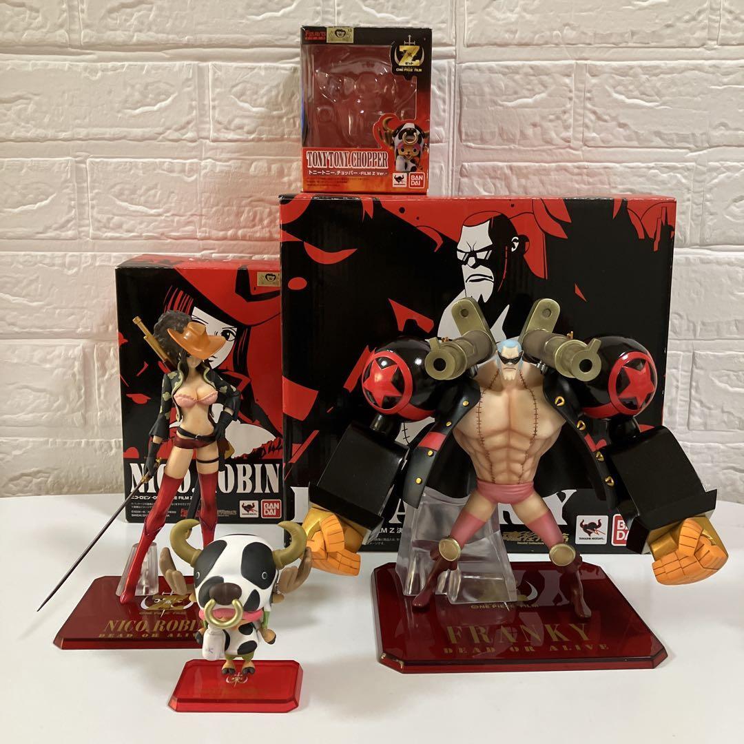 ONE PIECE Figure lot set 3 Bandai Chopper Robin Franky