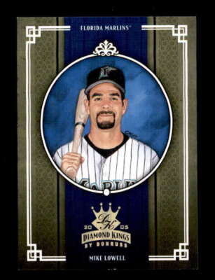 MIKE LOWELL 2005 DONRUSS DIAMOND KINGS #97 GOLD PARALLEL #05/25 BF2917