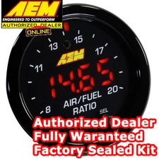 AEM Wideband Gauge X-series 30-0300 AFR O2 UEGO Air Fuel Ratio gauge Kit 2 1/16"