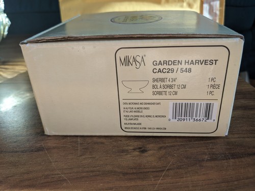 New In Box Mikasa Garden Harvest Sherbet 4 3/4" Bowl CAC29/548 - Picture 5 of 6