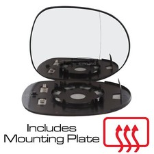 Honda Civic Mk8 2005-2012 Wing Door Mirror Glass Heated Drivers Side Right Hand