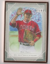 Mike Trout 2018 Topps Transcendent Origins Reproduction Sketch Art Card 7/83