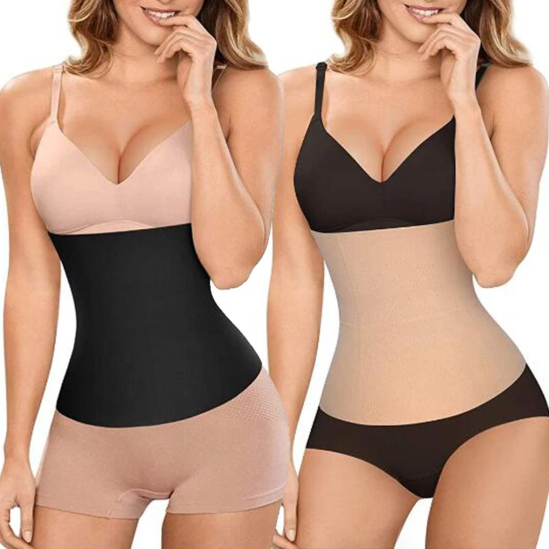 Womens Boned Corset Waist Trainer Tummy Control Body Shaper Shapewear  Seamless