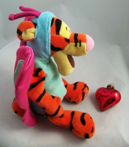 Bolso de Peluche Frijol Mariposa Tigger 9" Disney - 2000, Pascua - Nuevo con Etiqueta - Imagen 5 de 12