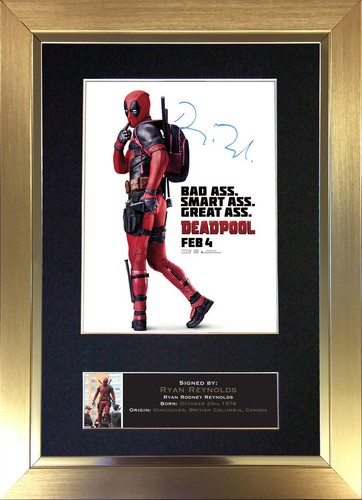 DEADPOOL No1 Ryan Reynolds Signed Mounted Autograph Photo Reproduction Print 612 - Picture 3 of 10