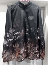 Colosseum Realtree Florida Gators Quarter Zip Fleece Sweatshirt Men's L Pullover