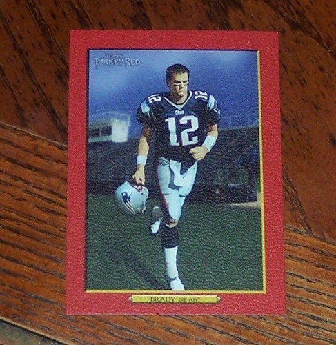 Topps Turkey Red 2006 #280 Tom Brady ""Red Border"" caja de prensa nueva England Patriots - Imagen 3 de 3