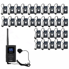 Wireless Tour Guide System 1 Transmitter 30 Receivers for Plant School Factory