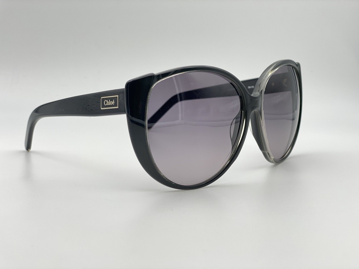 CHLOE BLACK ROUND PLASTIC SUNGLASSES Chloe Sunglasses JASPER CH0211S 004 main image 2