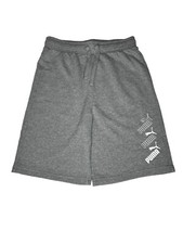 Puma Youth Boy's Terry Shorts Gray Large 15/16