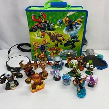 Lot of 15 Skylanders swap force Adventure Figures + Carrying Case Bases Xbox 360