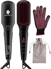 MiroPure Ionic Hair Straightening Brush w/ Glove KL1020 A8 brand new never opene