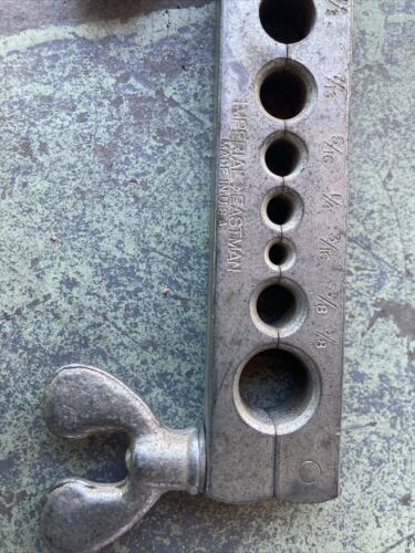 Imperial Eastman USA No. 296-FA Vintage 45 Degree Flaring Tool 1/2 7/16 5/16 1/4 - Picture 3 of 4