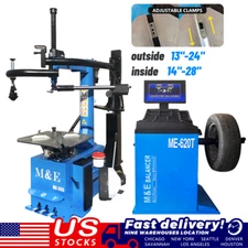M&E ME-T555 and ME-B610 Tire Changer & Wheel Balancer Machine for Tire Repair
