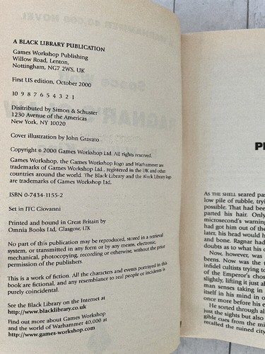 Ragnar's Claw Space Wolf Novel Warhammer 40,000 William King PKB 2000 Fantasy - Imagen 5 de 7