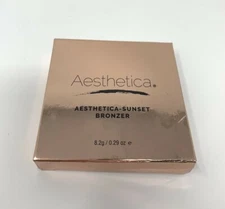 Aesthetica Sunset Bronzer Matte Powder Copper Glow Tone Contouring .29oz 