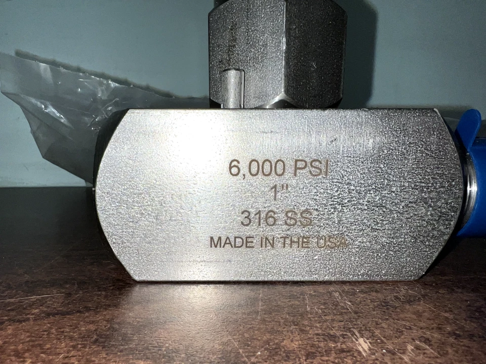 DRAGON Z10P551514353D01/18 1" 316 SS STAINLESS STEEL NEEDLE VALVE NEW 6000 PSI - Image 3 of 4