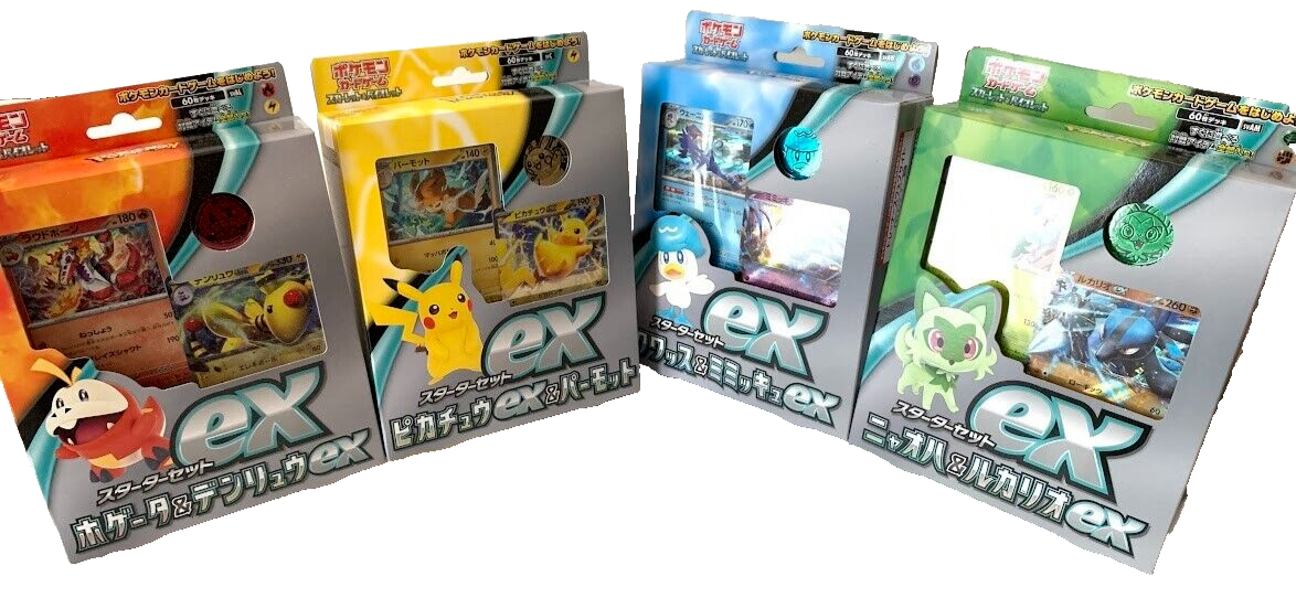 Pokemon Card Scarlet & Violet Starter Set ex Set of 4 Sealed Pokemon Card Scarlet & Violet Starter Set ex Set of 4 Sealed