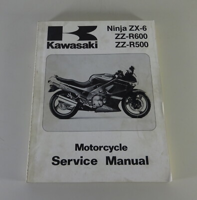 Workshop Manual / Service Manual Kawasaki Ninja ZX-6 / ZZ-R 600 / 500 from 1990