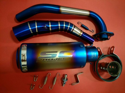 Low Exhaust 2" For Honda Grom125 Msx Titanium Full System 2014-2025 - Picture 2 of 11