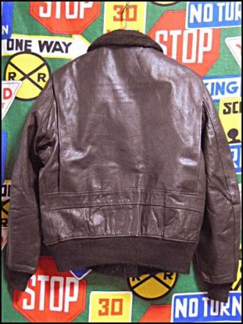 USN 1970s Vintage G-1 Leather Flight Jacket Black SCOVILL USN 1970s Vintage G-1 Leather Flight Jacket Black SCOVILL
