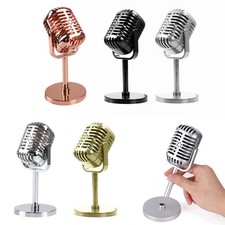 Retro Dynamic Microphone Retro-themed Events Photography Prop Plastic Material