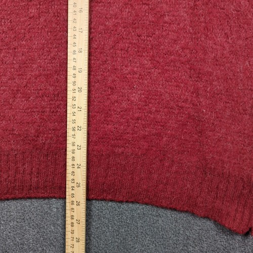 Vintage Puritan Shaggy V Neck Sweater Mens Large Red Soft Fuzzy Pullover USA - Picture 14 of 14
