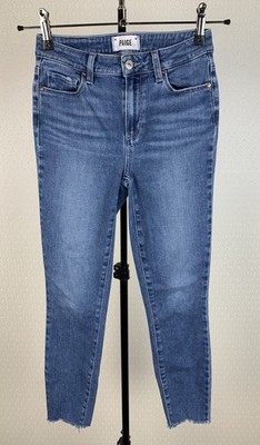 PAIGE Damen Gr. W26 / XS 34 Stretch Skinny Jeans Jeanshose blau Denim Hose 001