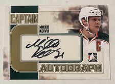 2011/12 Mikko Koivu In The Game Captains Auto Autograph GOLD C-Series A-MK RARE