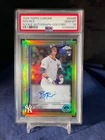 2025 Topps Chrome Ben Rice Gold Refractor Auto 31/50 RC PSA 10 Gem Mint #RABR