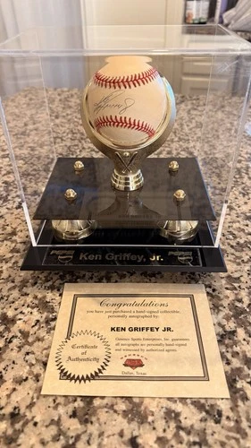 Ken Griffey Jr. Autographed Baseball with GSE COA and Case