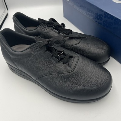 SAS Guardian Men's 11 W Black Slip Resistant Leather Walking Shoes NEW 2110-013