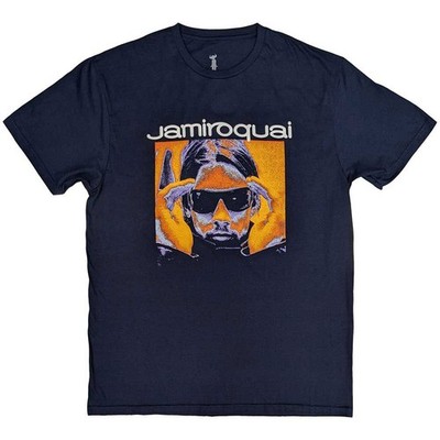 Men's Jamiroquai Orange Glow T-shirt XX-Large Navy Blue