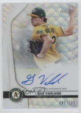 2020 Bowman Sterling Prospect Wave Refractor 1/125 Gus Varland #BSPA-GV Auto 2f9
