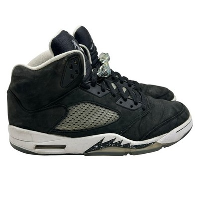 Nike Air Jordan 5 Retro Oreo Shoes Mens Size 13 Black Suede Sneakers CT4838-011