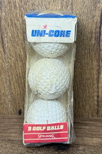 NEW Vintage Spalding Uni-Core Golf Balls Sleeve of 3 Balls